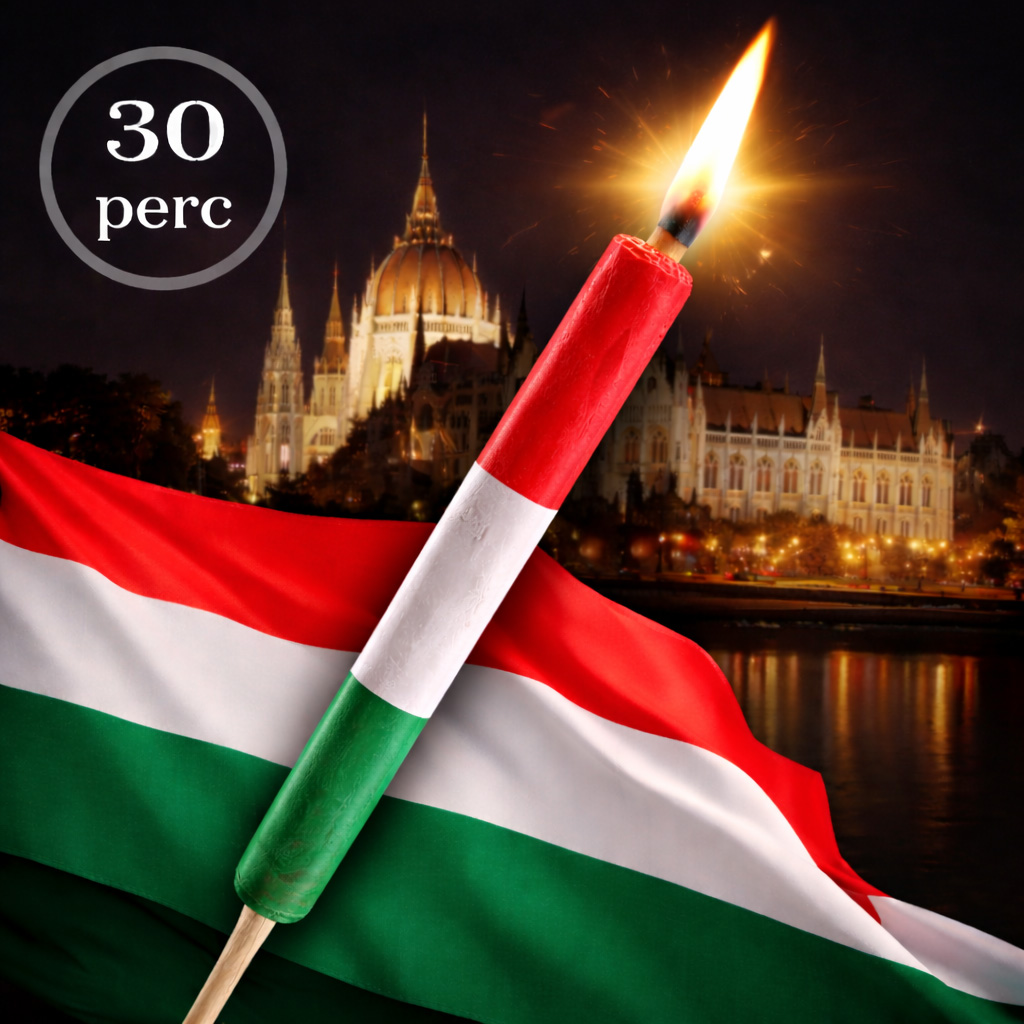 Felvonulási fáklya nemzeti 0,5 órás